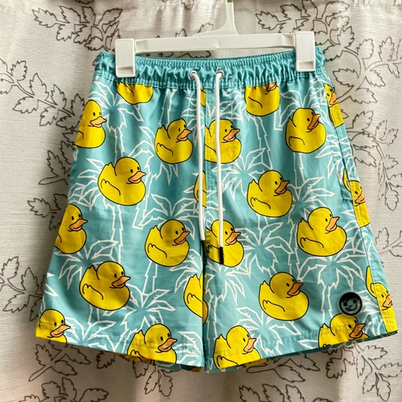 EUC NEFF Men's Blue 7" Swim Trunks- Rubber Ducks! *Smoke Free Home - Picture 4 of 7